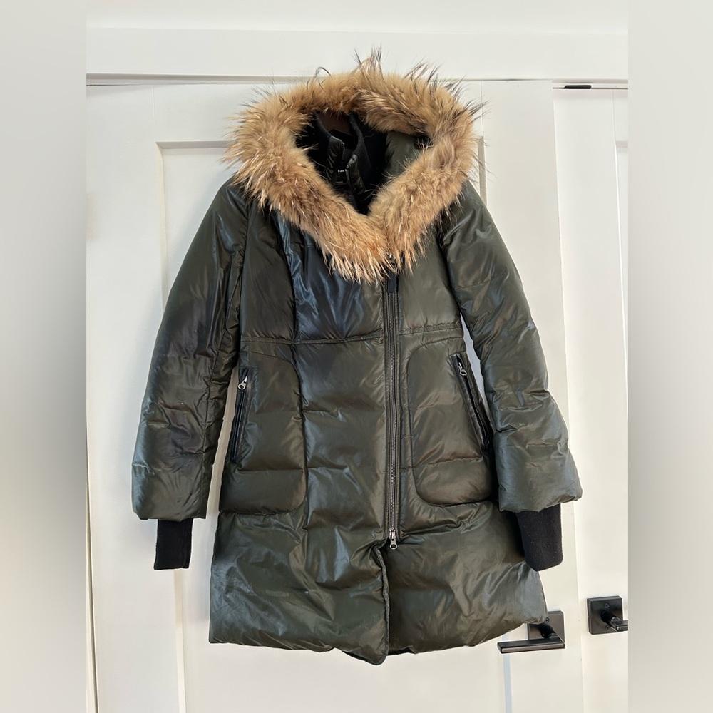 Mackage Olive Puffer Coat with Fur Trim
